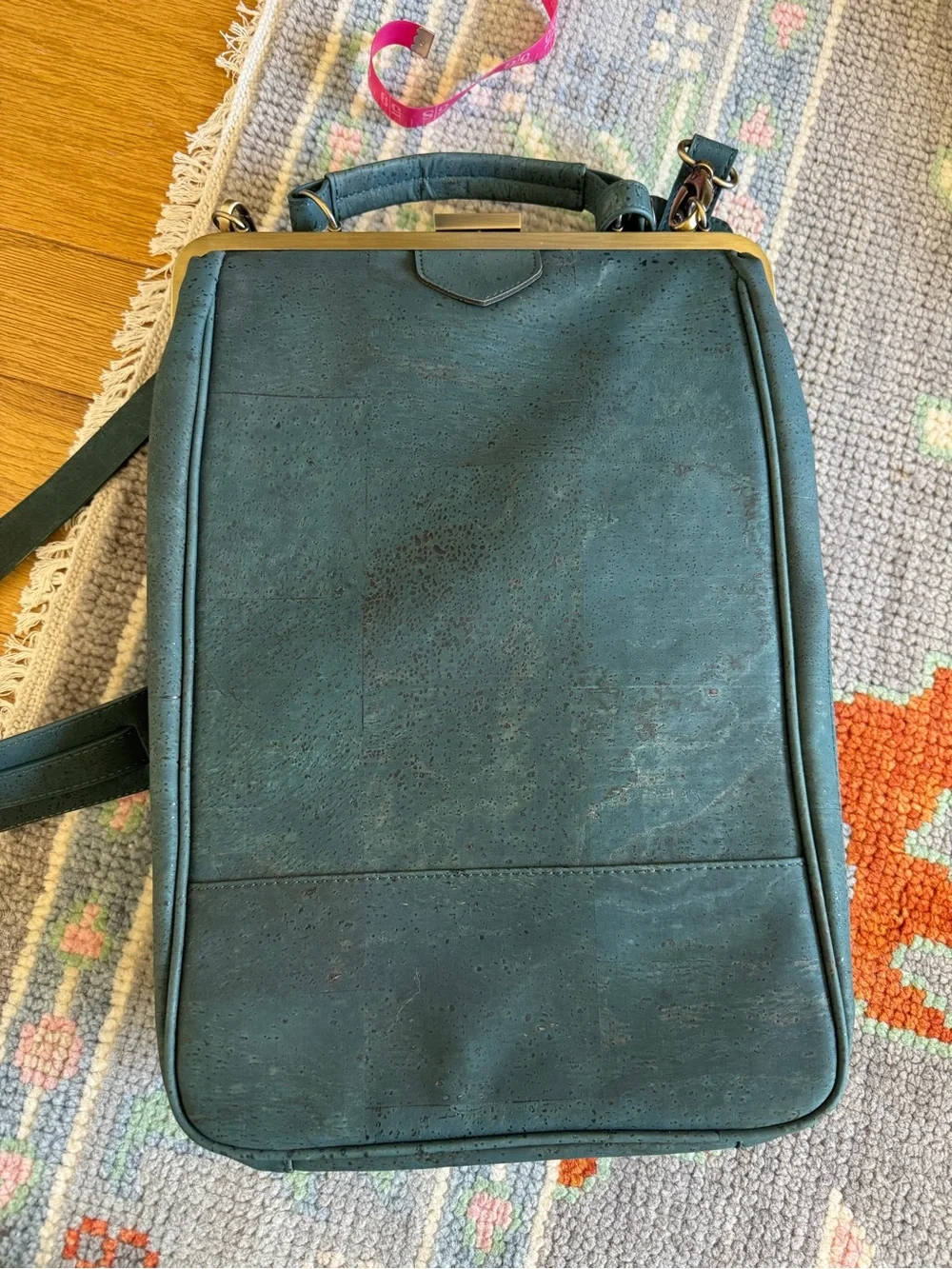Hand-made Designer Laptop Backpack in Emerald is as Gorgeous as it is Functional
